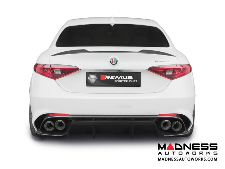Alfa Romeo Giulia Performance Exhaust 2.9L QV REMUS Axle Back w